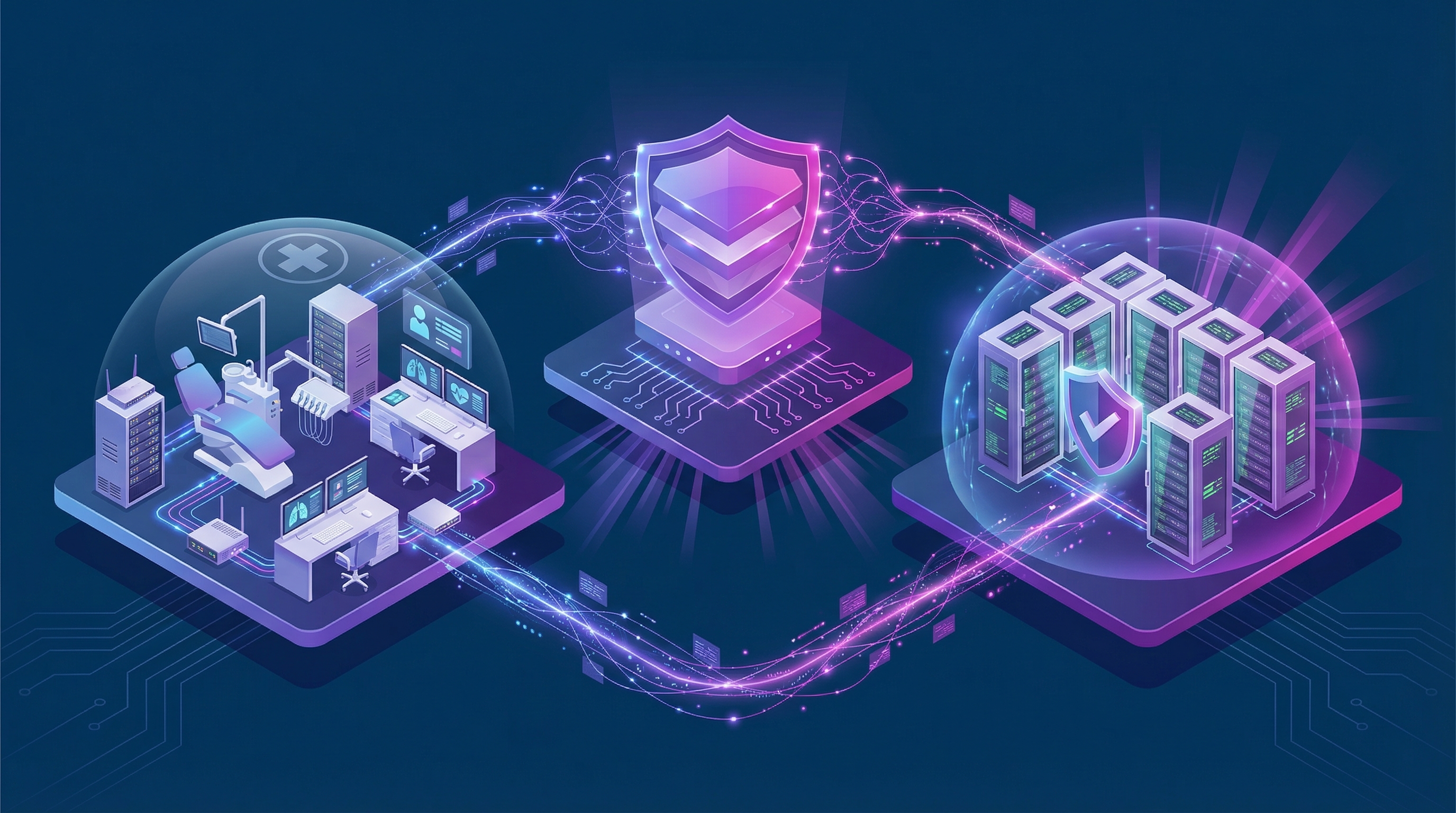 Illustration showing Elemental's operational workflow from assessment to managed environment.